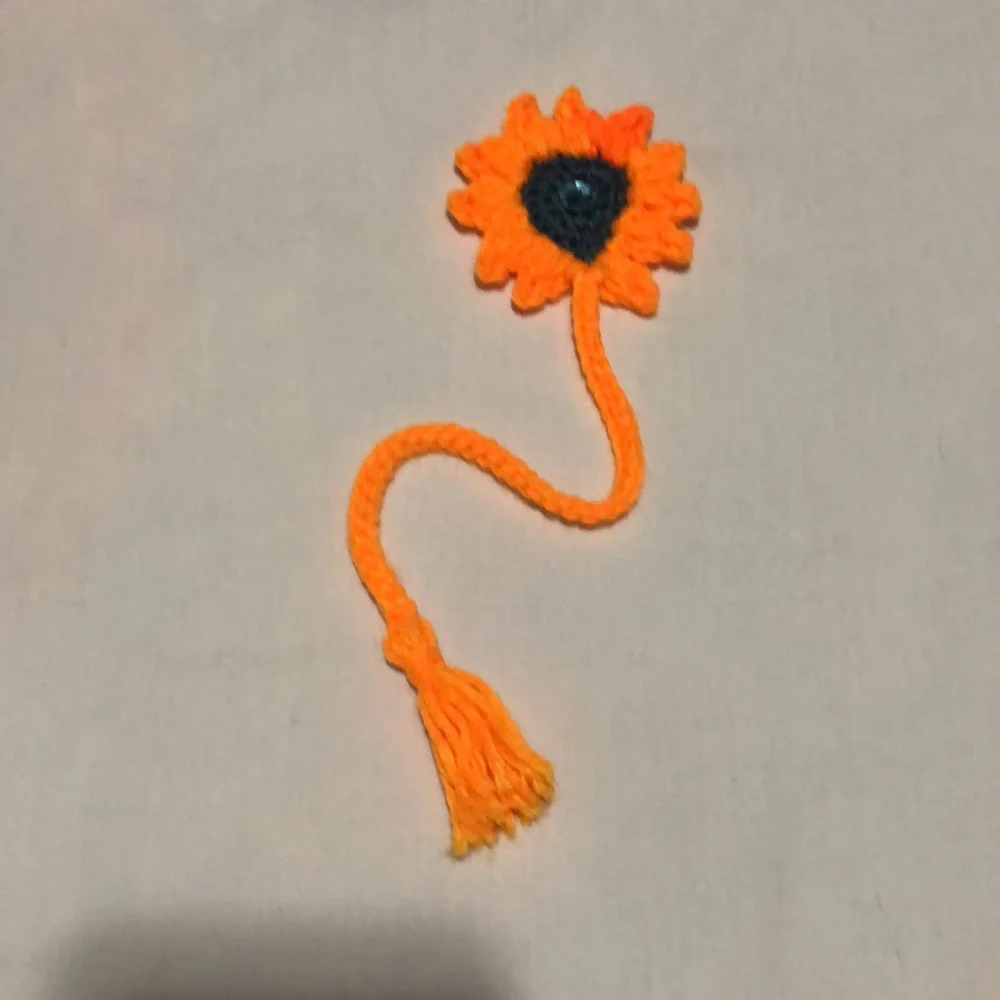 Flower Crochet Bookmark